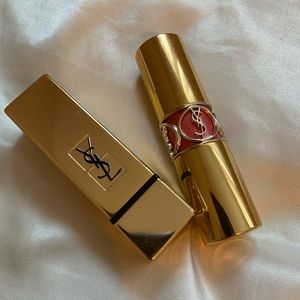 Two YSL pink lipsticks